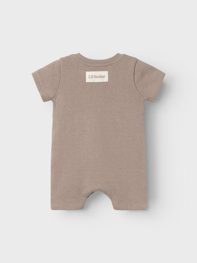 Lil Atelier - Jumpsuit mit kurzen Armen 'NBMJOBO SS LOOSE SWEAT SUIT LIL - Mocha Meringue'