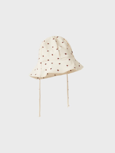 Lil Atelier - Sonnenhut mit Marienkäfern 'NBFHELGA HAT LIL - Whitecap Gray'