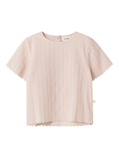 Lil Atelier - T-shirt 'NMFDALILA SS LOOSE SHIRT LIL - Peach Whip'