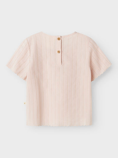 Lil Atelier - T-shirt 'NMFDALILA SS LOOSE SHIRT LIL - Peach Whip'
