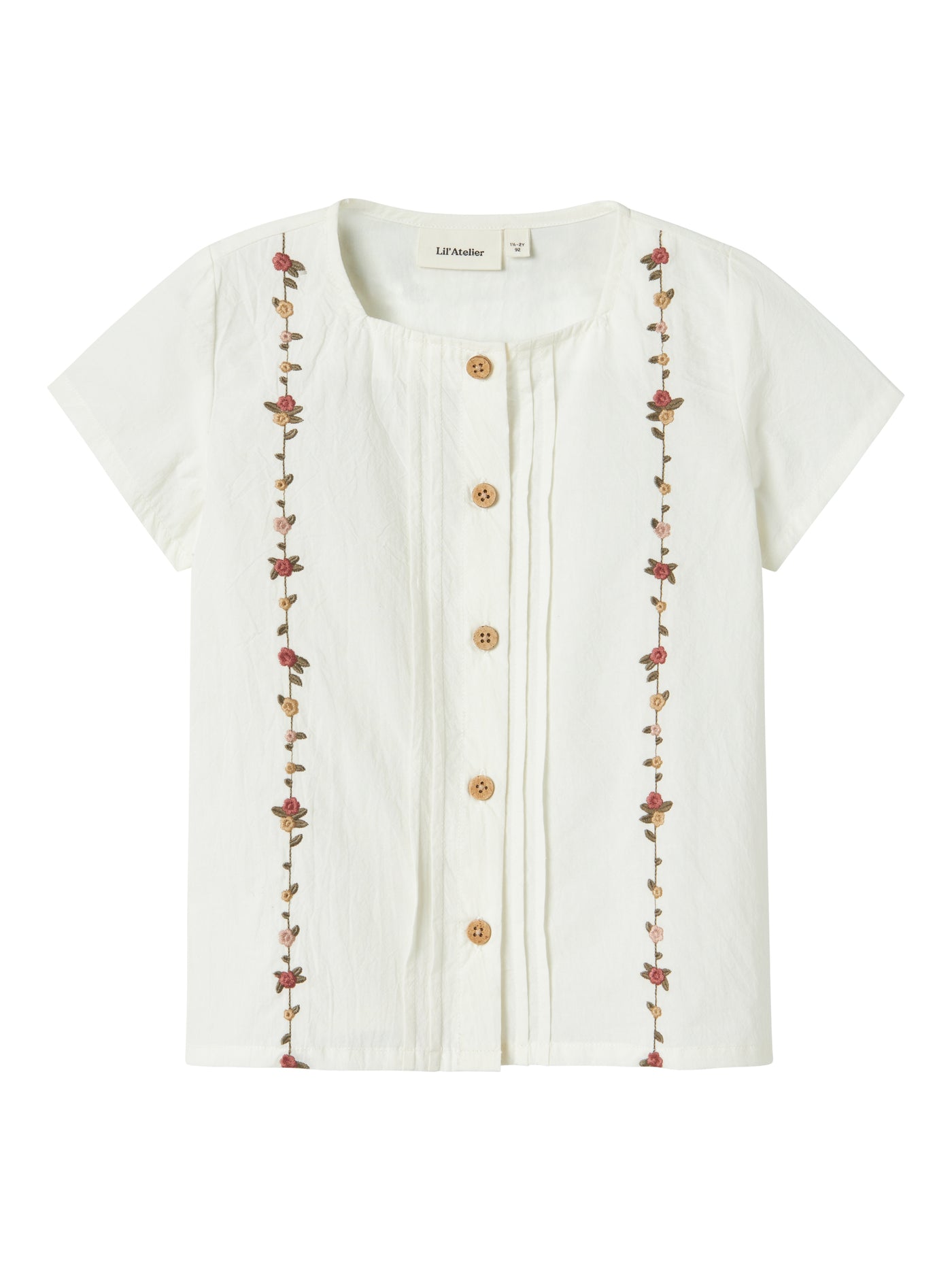Lil Atelier - T-shirt 'NMFJOLENE SS LOOSE SHIRT LIL - Coconut Milk'