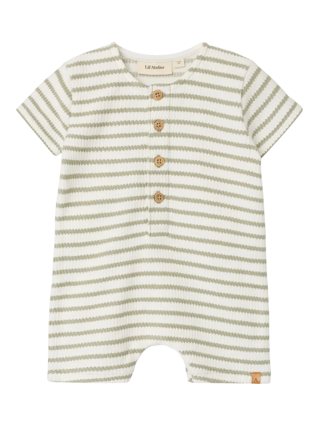 Lil Atelier - Kurzarm Strampler 'NBMTADEO SS LOOSE SUIT LIL - Seagrass'