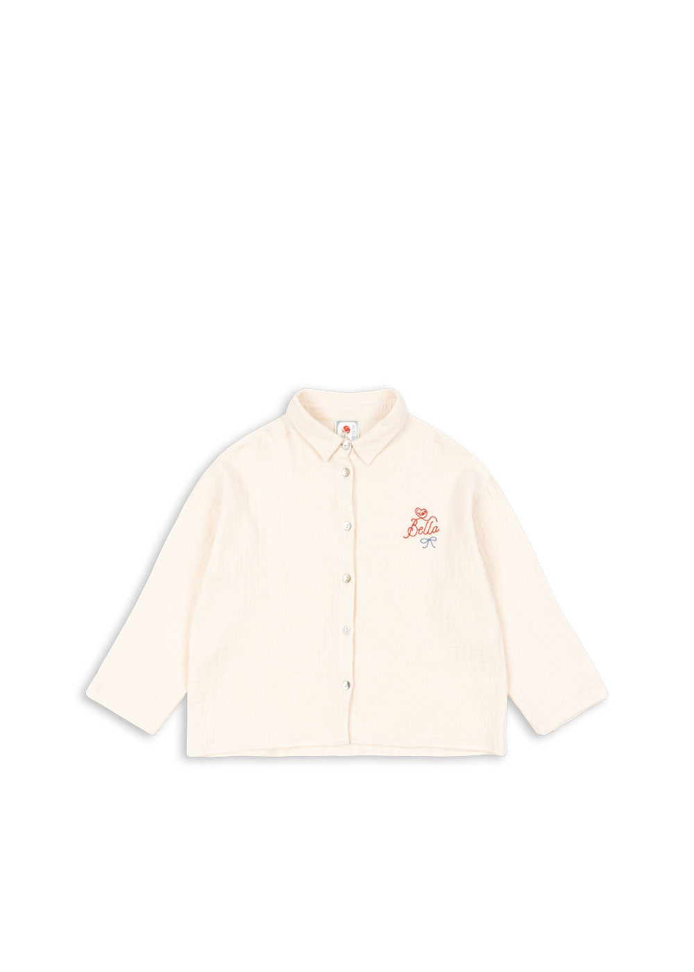 Konges Slojd - Hemd mit Knöpfen 'RHW X KS BELLA SHIRT GOTS - MOTHER OF PEARL'