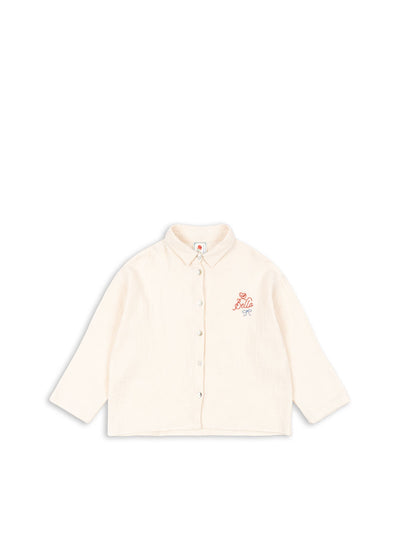 Konges Slojd - Hemd mit Knöpfen 'RHW X KS BELLA SHIRT GOTS - MOTHER OF PEARL'