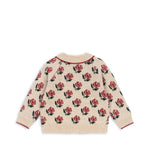 Konges Slojd - Strickjacke aus Rosen 'BELOU KNIT COLLAR CARDIGAN - ROSE'
