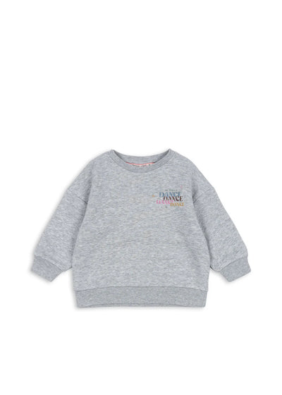 Konges Slojd - Sweatshirt mit Dino Weihnachten 'LOU SWEAT SHIRT OCS - GREY MELANGE'