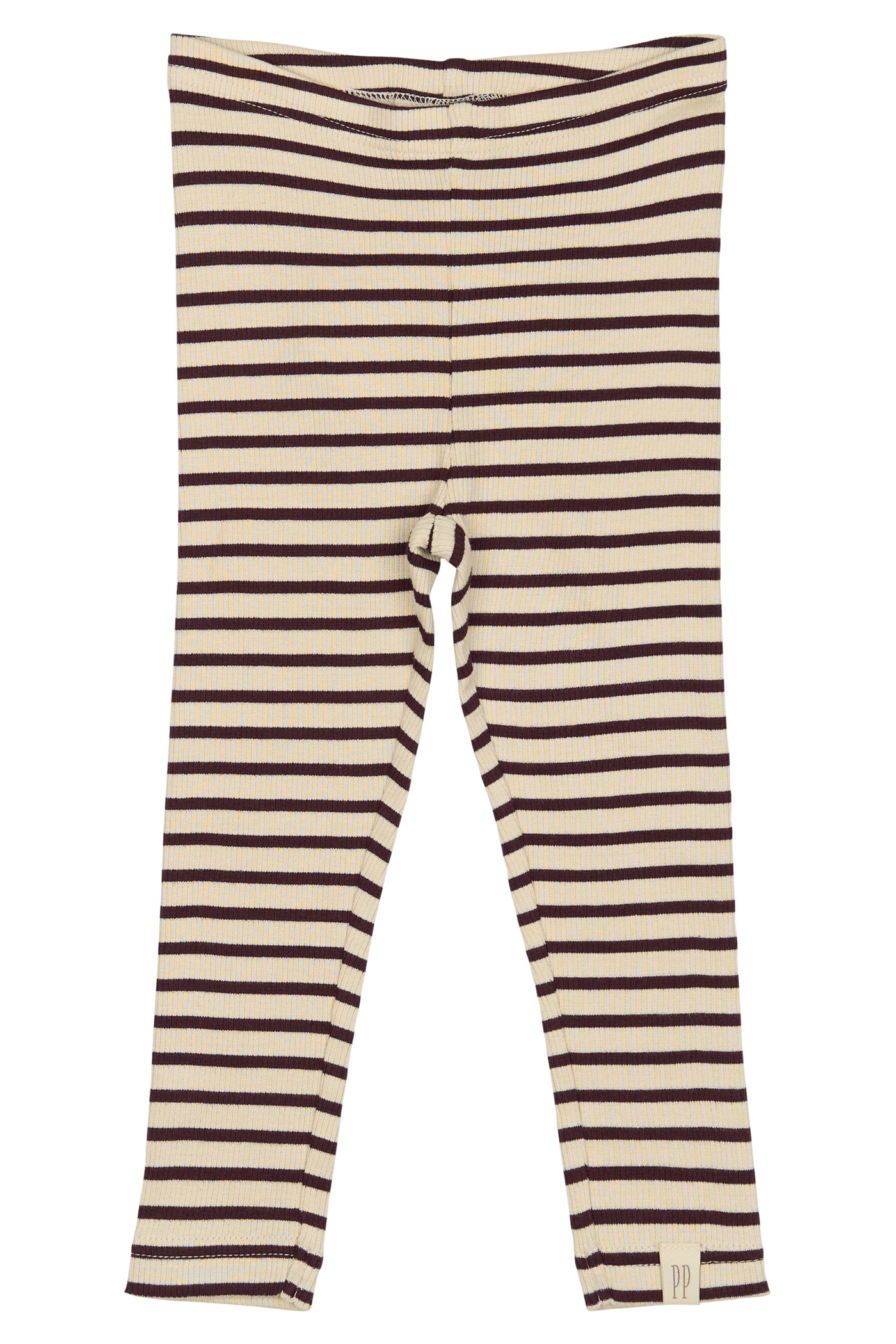 Petit Piao - Leggings 'Legging Modal - Dark Grape/ Off White'