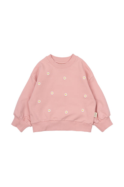 Petit Piao - Sweatshirt mit Blumen Sweat Shirt Haw - Bright Rose'