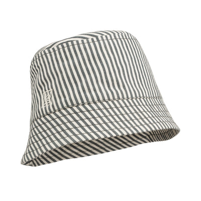 Liewood - Sonnenhut 'Salva Stripe Bucket Hat - Stripe Whale Blue / Creme de la Creme'