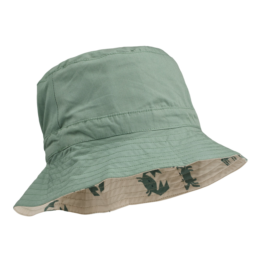 Liewood - Sonnenhut 'Sander Printed Reversible Sun Hat - Crab Sandy / Pepppermint'