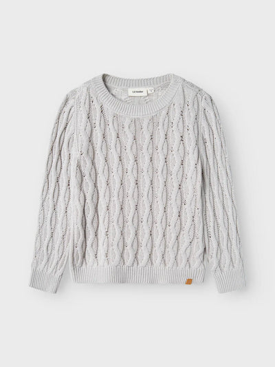 Lil Atelier - Pullover 'NMMFEMIO LS KNIT LIL - Vapor Blue MELANGE'