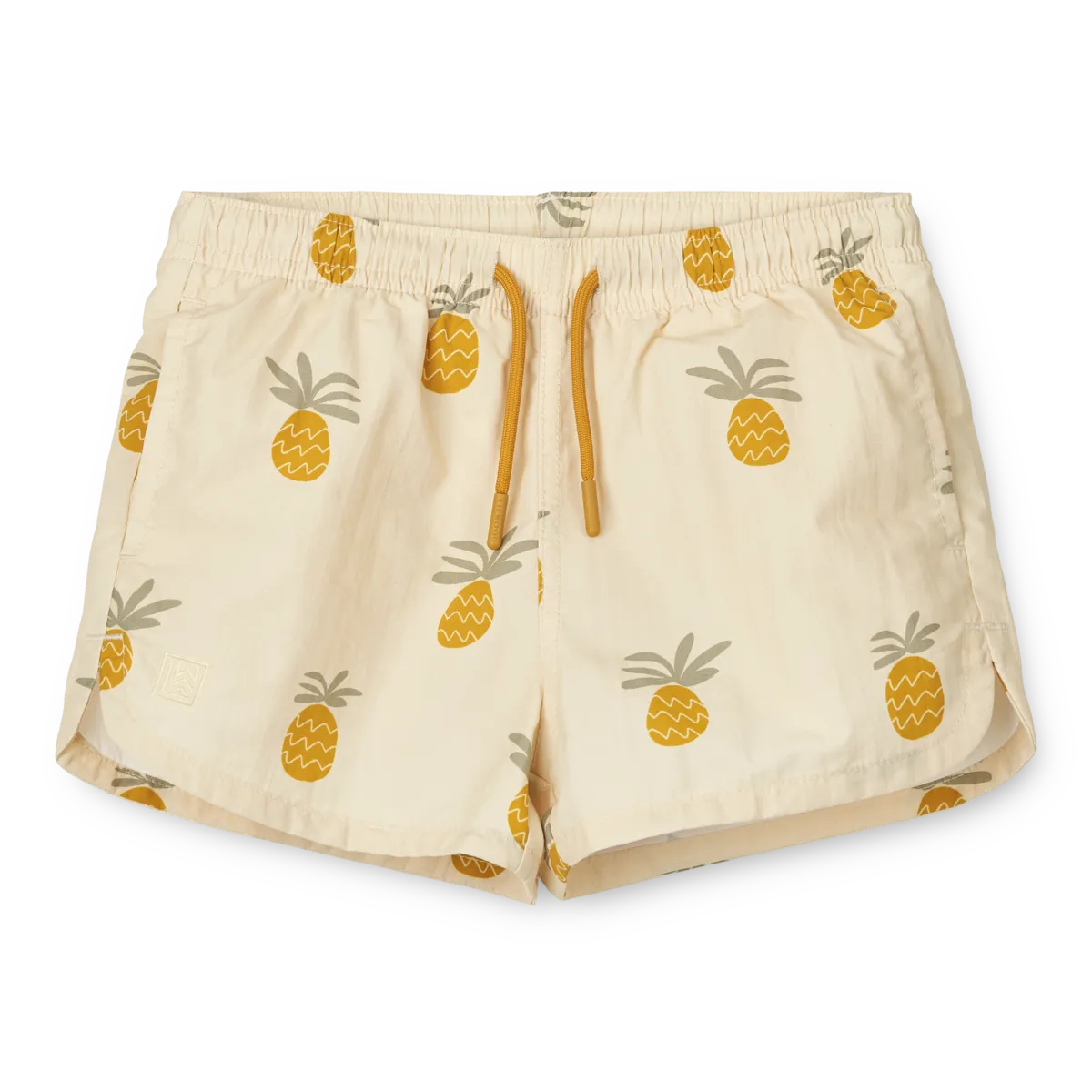 Liewood - Badehose 'Aiden Printed Board Shorts - Pineapples /  Cloud cream'