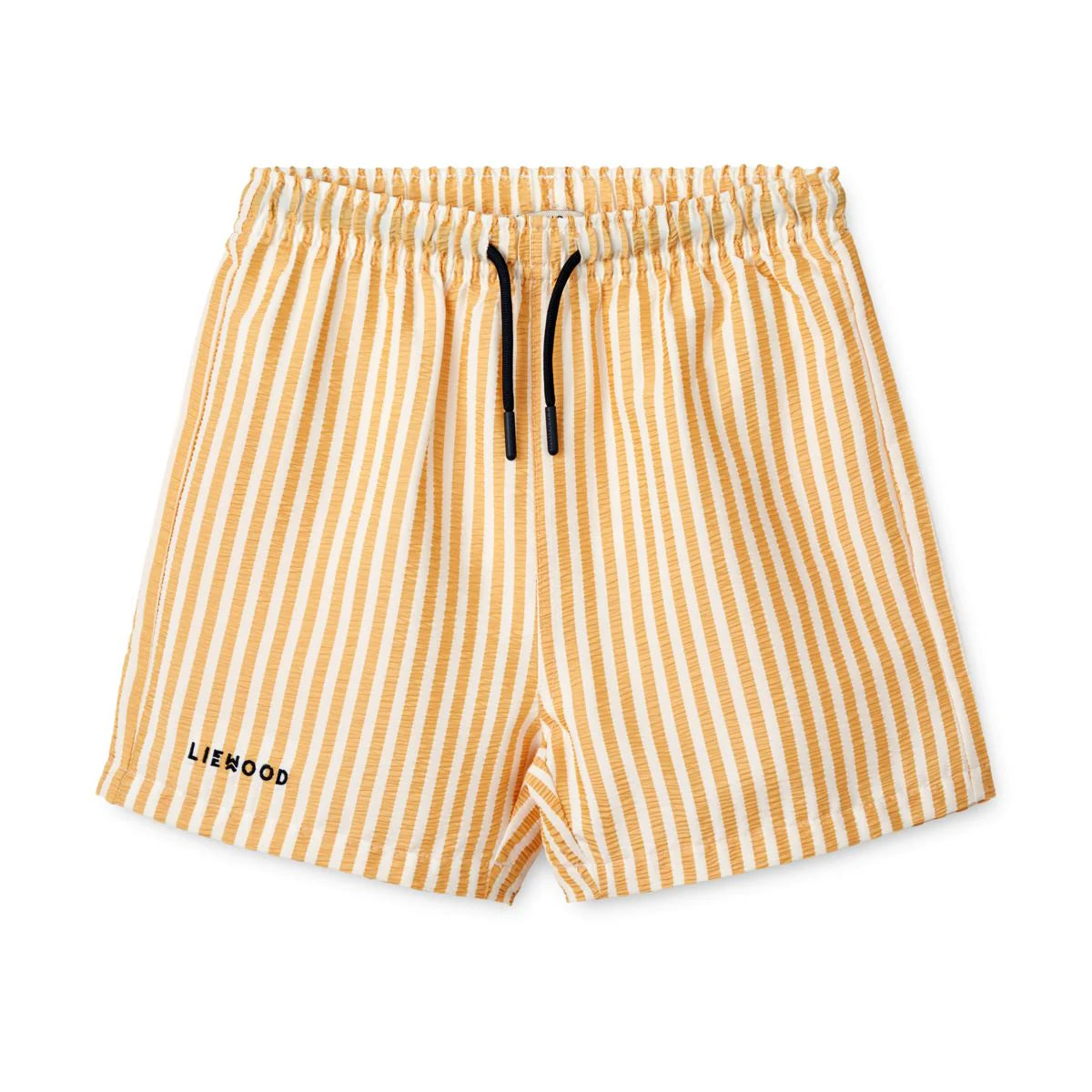 Liewood - Badehose 'Duke Striped Board Shorts - stripe Yellow Mellow/ Creme de la creme'