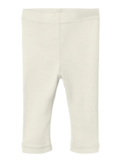 Lil Atelier - Leggings aus Wolle NBNNALU RIB WO/MO SLIM LEGGING LIL - Turtledove/ MELANGE'