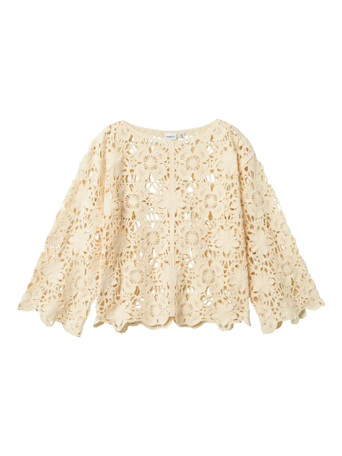 Name it - Bluse 'NKFFENRUN LS KNIT - Cloud Dancer'