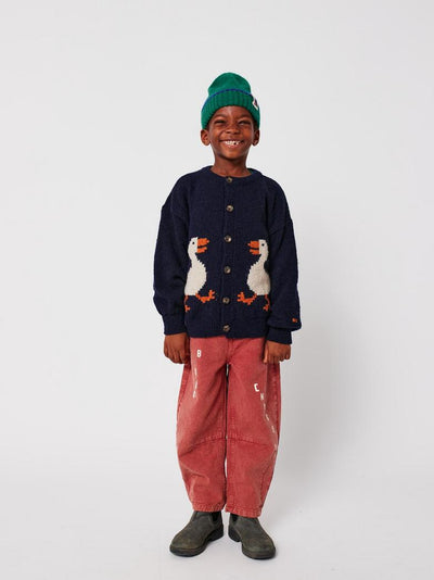Bobo Choses - Cardigan mit Gänsen 'La Oca cardigan - NAVY BLUE'