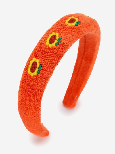 Bobo Choses - Haarreifen 'Embroidered terry cloth headband - Sunflower'