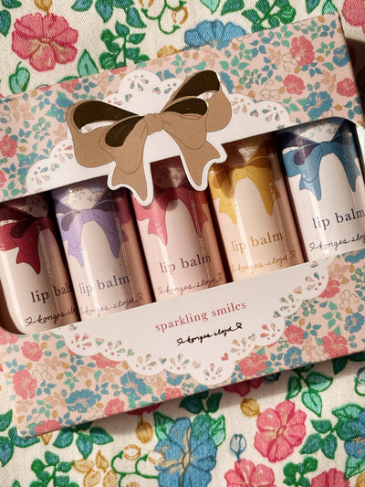 Konges Slöjd - Lippenpomade mit Geschmack 'LIP BALM GLITTER 5 PCS - MULTI'