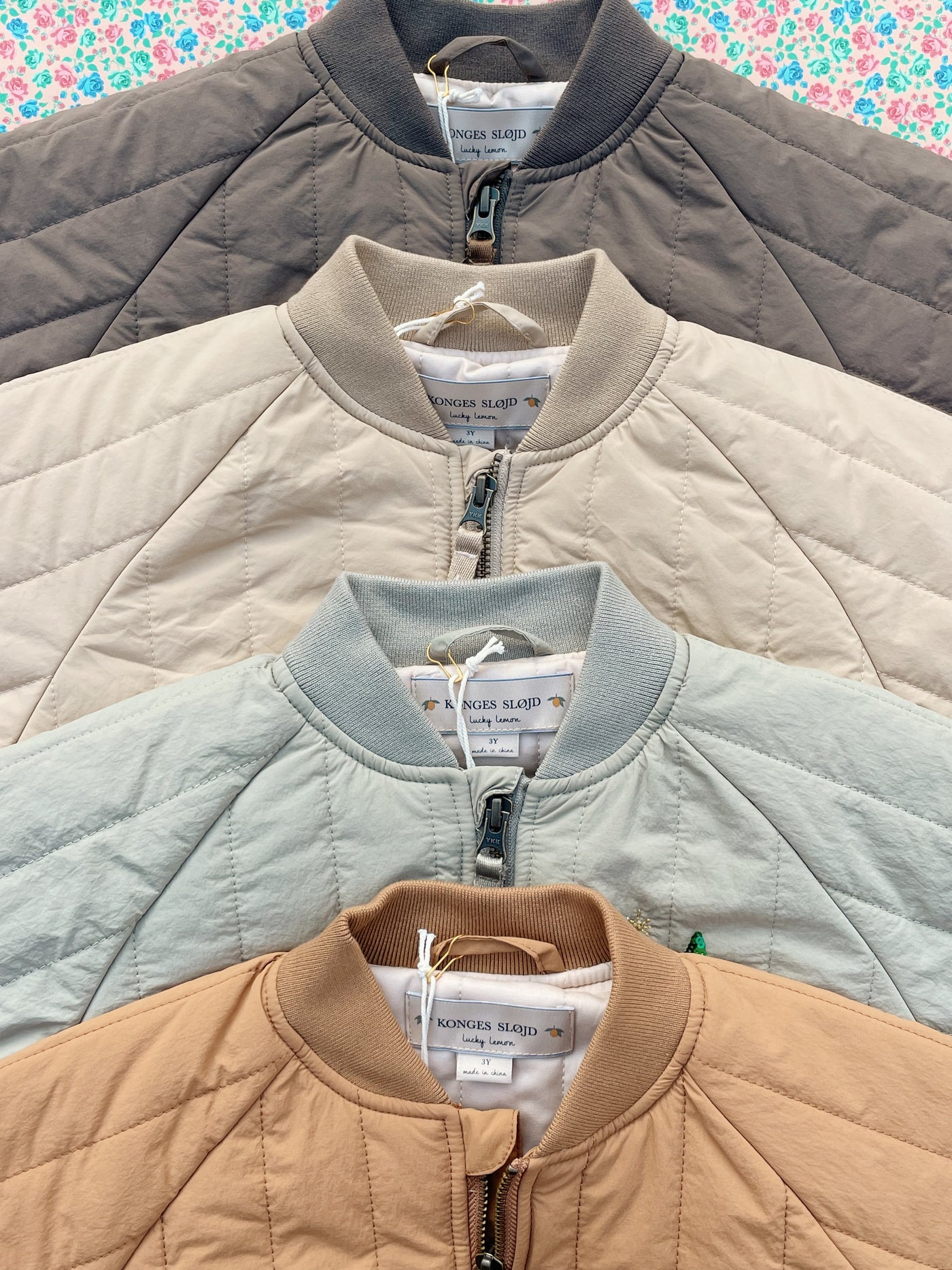 Konges Slöjd - Bomber Jacke mit Leoparden 'JUNO BOMBER JACKET - WALNUT'