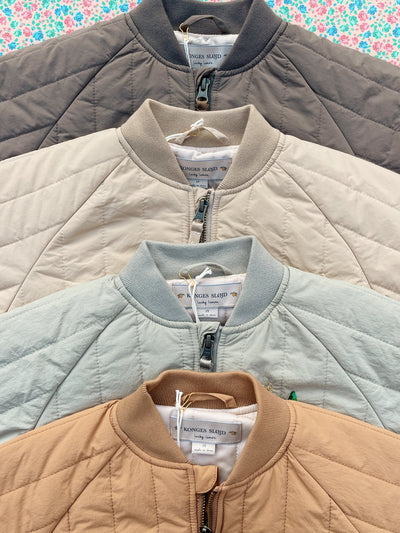 Konges Slöjd - Bomber Jacke mit Leoparden 'JUNO BOMBER JACKET - WALNUT'