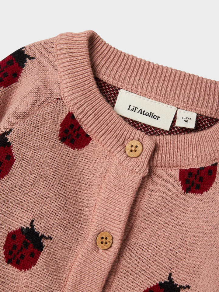 Lil Atelier Cardigan mit Marienkäfer 'NBFLULIO KNIT CARD LIL