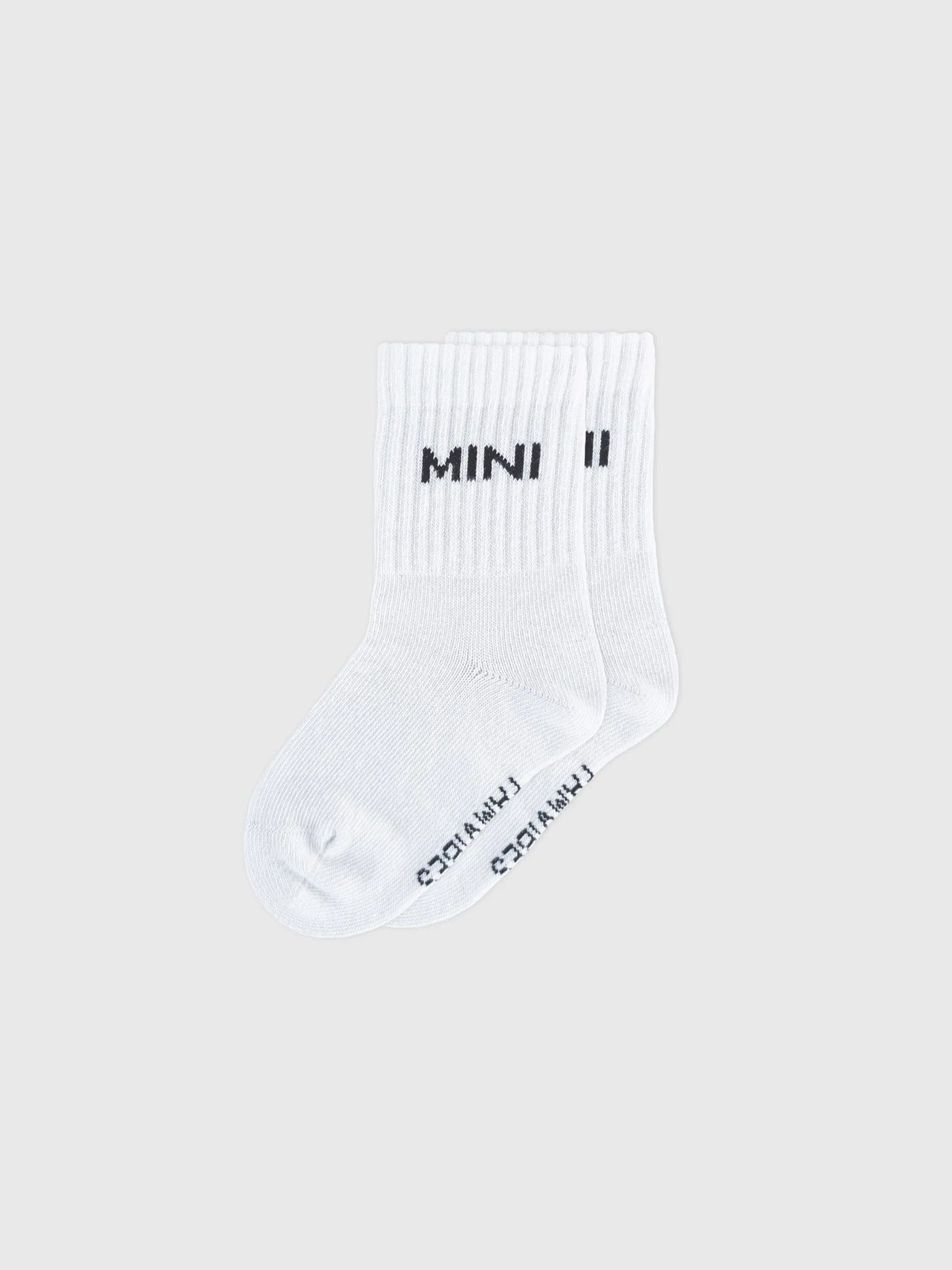 FAMVIBES - Kinder Tennis Socken 'Striped MINI Socken - Weiss'