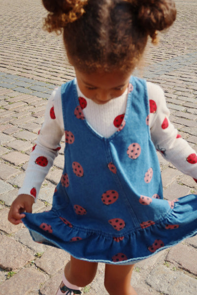 Konges Slojd - Kleid mit Marienkäfer 'MAGOT LADYBUG DRESS GOTS - LADYBUG'