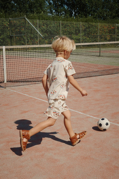 Konges Slojd - Shorts mit Fussball 'ELLIOT SHORTS GOTS - STRIPE BLUIE'