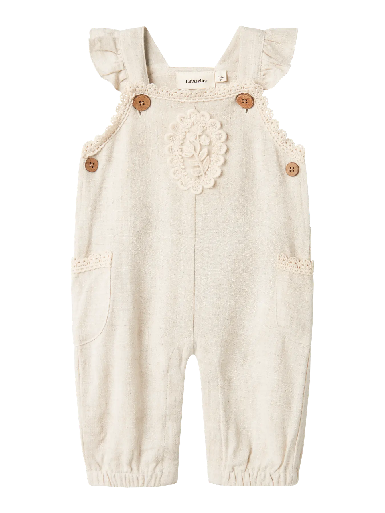 Lil Atelier - Latzhose ' NBFFRIGG LOOSE OVERALL LIL - Pumice Stone'