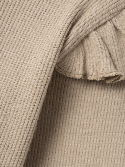 Lil Atelier - Langarm Shirt 'NMFSOPHIA LS LOOSE TOP LIL - Travertine MELANGE'