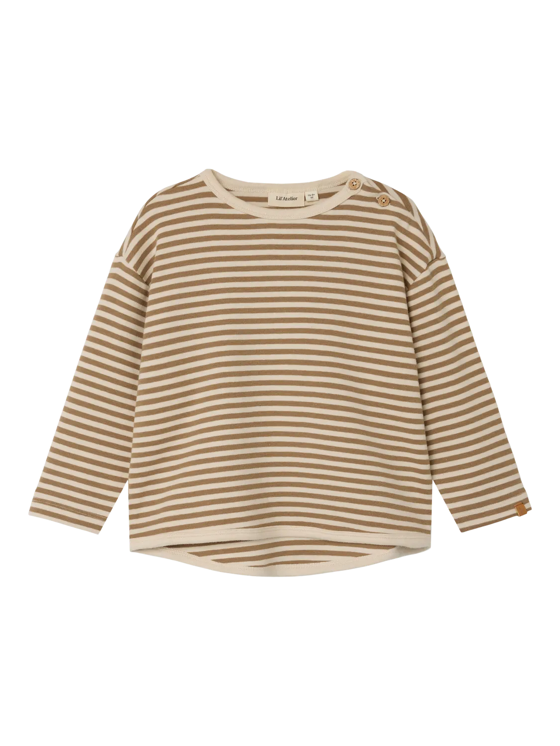 Lil Atelier - Langarmshirt mit Streifen 'NMMGEO ALK LS RLX TOP LIL - BIRCH'
