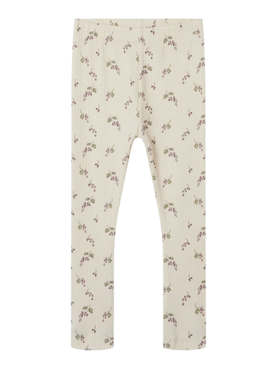 Lil Atelier - Leggings mit Blumen 'NBFGIO BIE SLIM LEGGING LIL - Birch BERRIES'