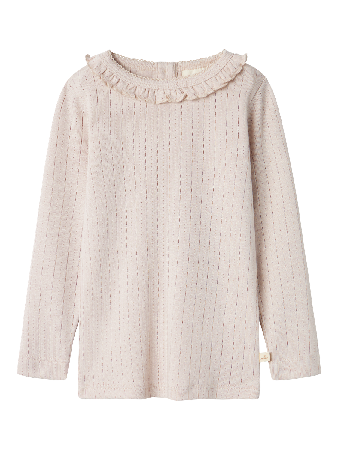 Lil Atelier - Langarm Shirt 'NMFRACHEL NIS LS SLIM TOP LIL NOOS - Sheer Bliss'