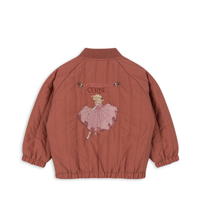 Konges Slöjd - Bomber Jacke mit Prinzessin 'JUNO FRILL BOMBER JACKET - CANYON ROSE'