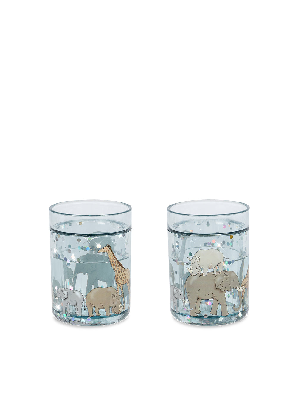 Konges Slojd - Glitzer Becher '2 PACK GLITTER CUPS - SAFARI'