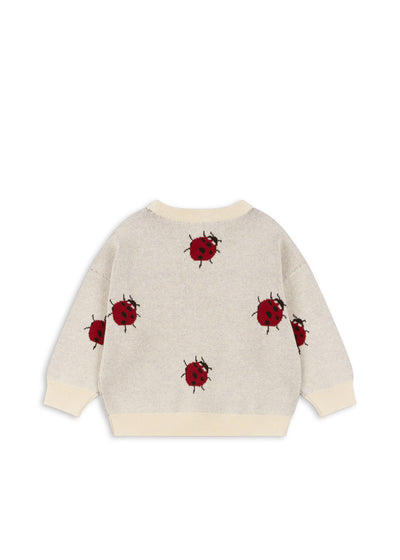 Konges Slojd - Pullover mit Marienkäfern 'LAPIS KNIT BLOUSE - LADYBUG'