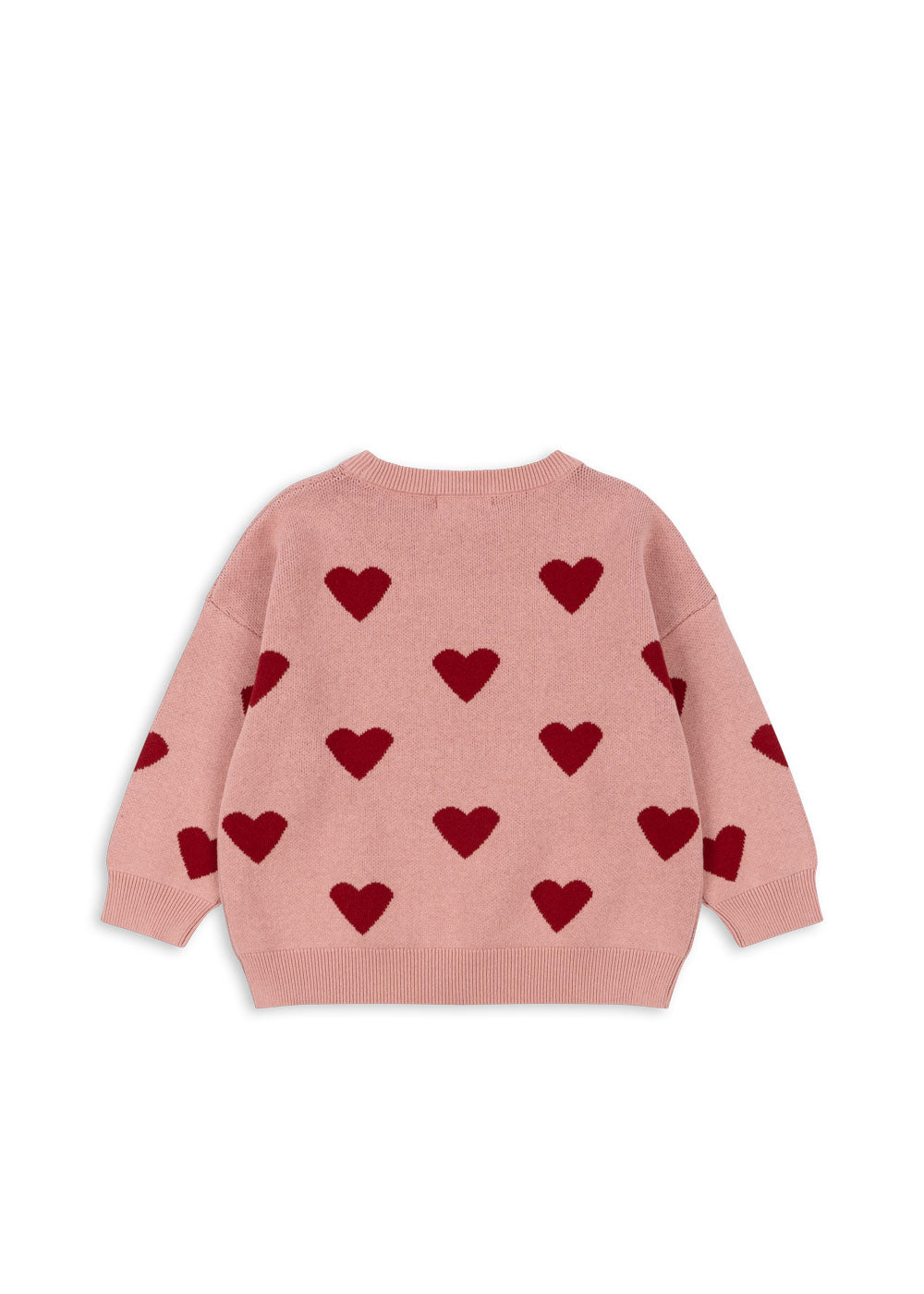Konges Slojd - Pullover mit Herzen 'LAPIS KNIT BLOUSE - MELLOW ROSE'