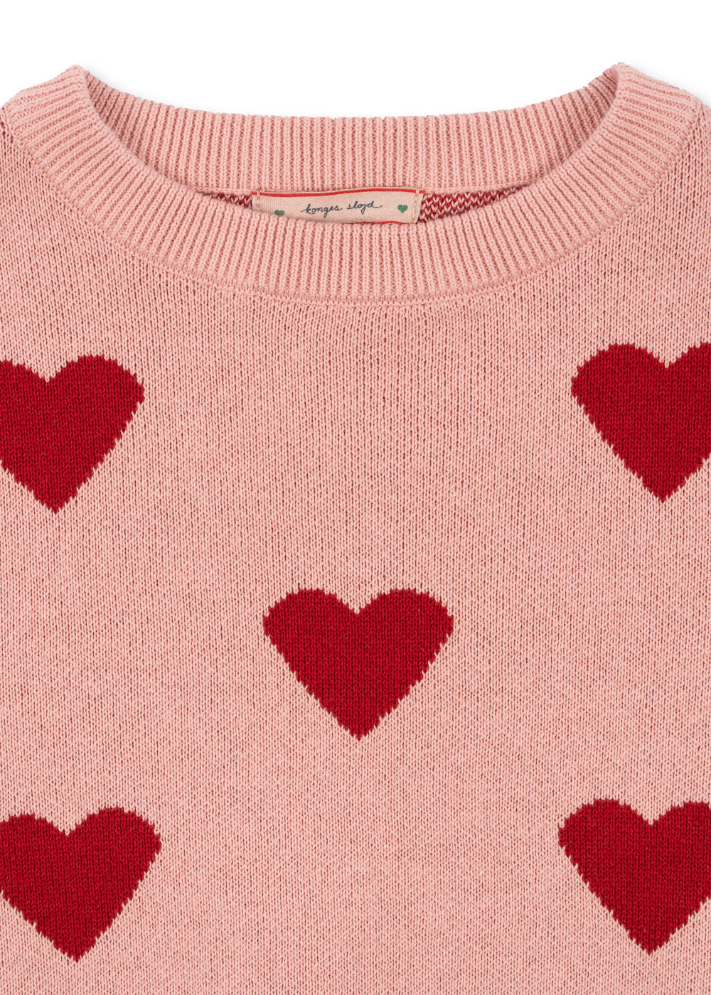 Konges Slojd - Pullover mit Herzen 'LAPIS KNIT BLOUSE - MELLOW ROSE'