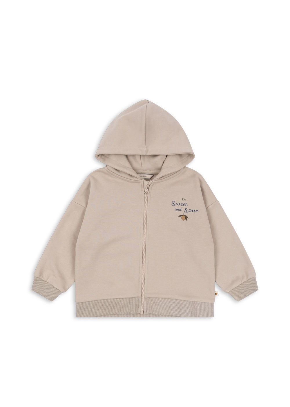 Konges Slojd - Sweatshirt mit Reißverschluss 'LOU SWEAT HOOD OCS - FRENCH OAK'
