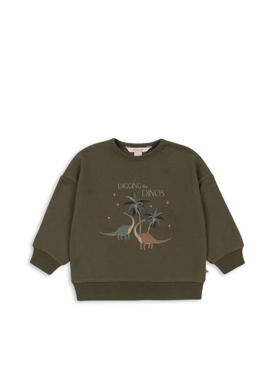 Konges Slojd - Sweatshirt mit Dinos 'LOU SWEAT SHIRT OCS - KALAMATA'