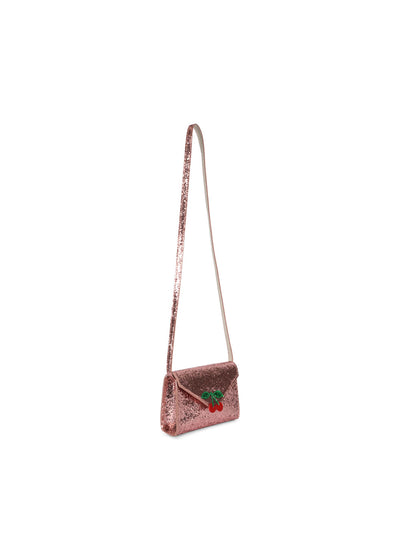 Konges Slojd - Umhängetasche mit Glitzer 'LOVE LETTER BAG - PINK GLITTER'