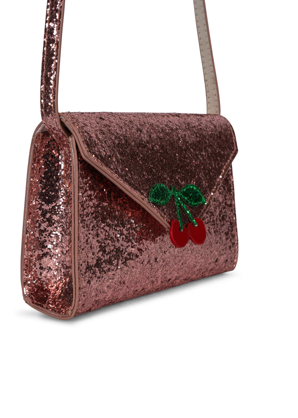 Konges Slojd - Umhängetasche mit Glitzer 'LOVE LETTER BAG - PINK GLITTER'