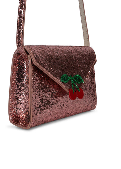Konges Slojd - Umhängetasche mit Glitzer 'LOVE LETTER BAG - PINK GLITTER'