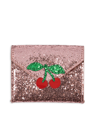 Konges Slojd - Geldbeutel mit Glitzer 'LOVE LETTER WALLET - PINK GLITTER'