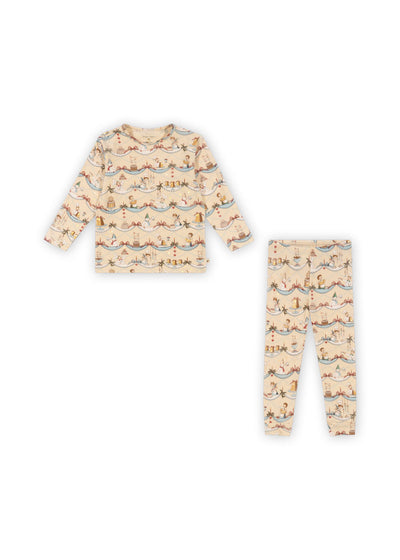 Konges Slojd - Weihnachtsset 'BASIC BLOUSE/PANTS SET GOTS - SUGAR PIE'
