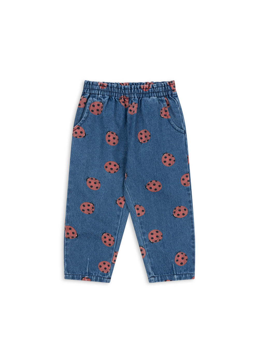 Konges Slojd - Jeans mit Marienkäfer 'MAGOT LADYBUG FRILL PANTS GOTS - LADYBUG'