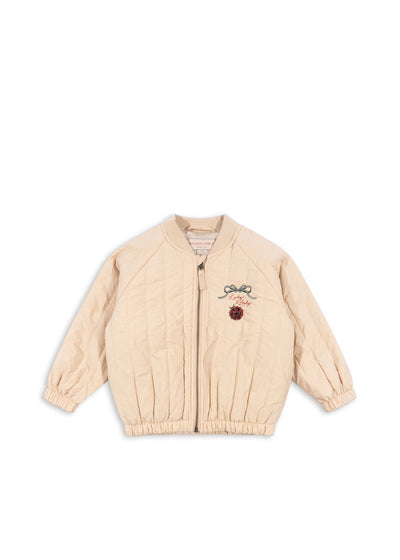 Konges Slöjd - Bomber Jacke mit Marienkäfer 'JUNO SEQUIN BOMBER JACKET - FRAPPÉ'