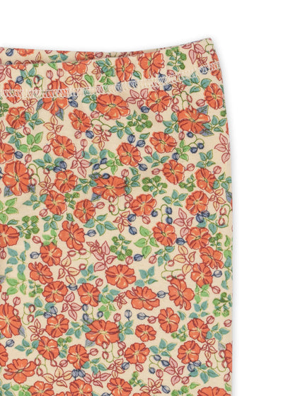 Konges Slojd - Radler mit Blumen 'CLASSIC SHORT LEGGINGS GOTS - KALUKA'