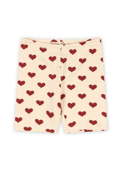 Konges Slojd - Radler mit Herzen 'CLASSIC SHORT LEGGINGS GOTS - AMOUR ROUGE'
