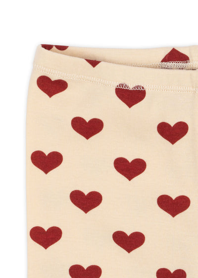 Konges Slojd - Radler mit Herzen 'CLASSIC SHORT LEGGINGS GOTS - AMOUR ROUGE'